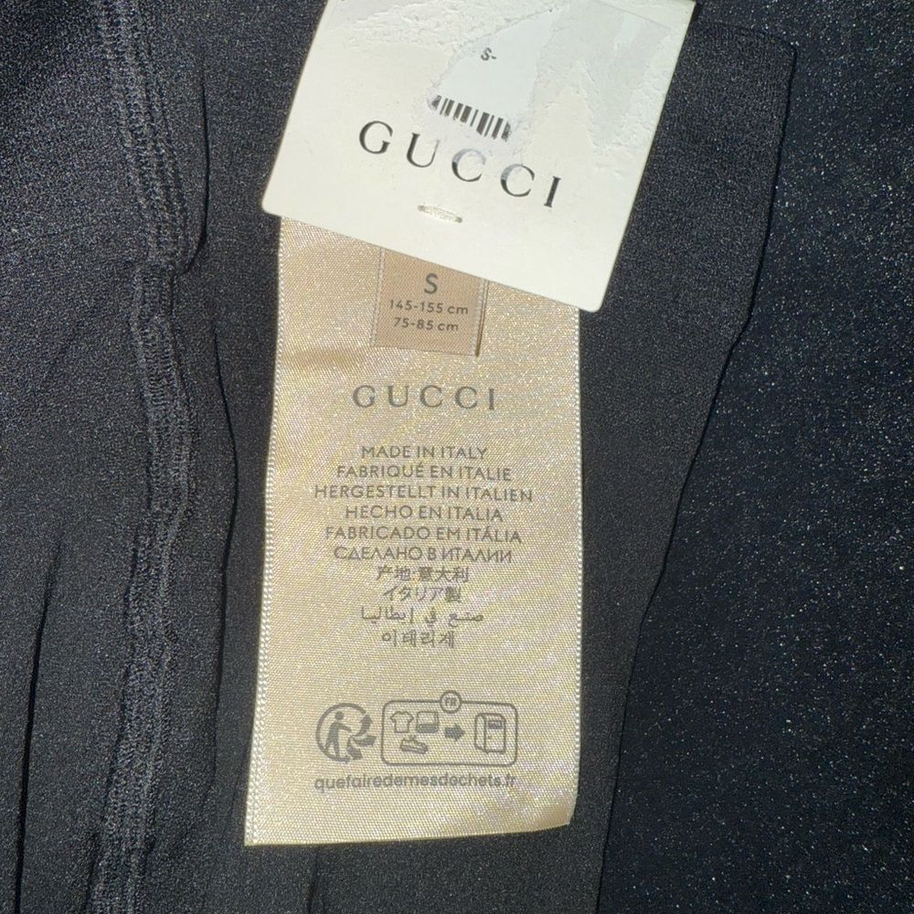 Brand new with tags Gucci Elegant Black Polka Dot Tights size small stocking - Picture 4 of 8